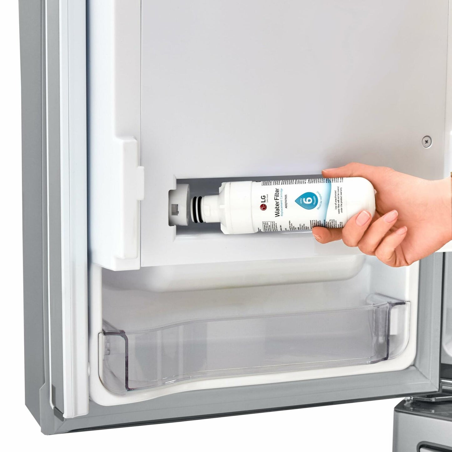 [Like_new] LG LT1000P Refrigerator Water Filter 6 Month 200 Gallon Capacity White