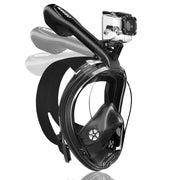 [Like New] ORSEN Full Face Snorkel Mask Adult SGS Certified Anti-Fog Black