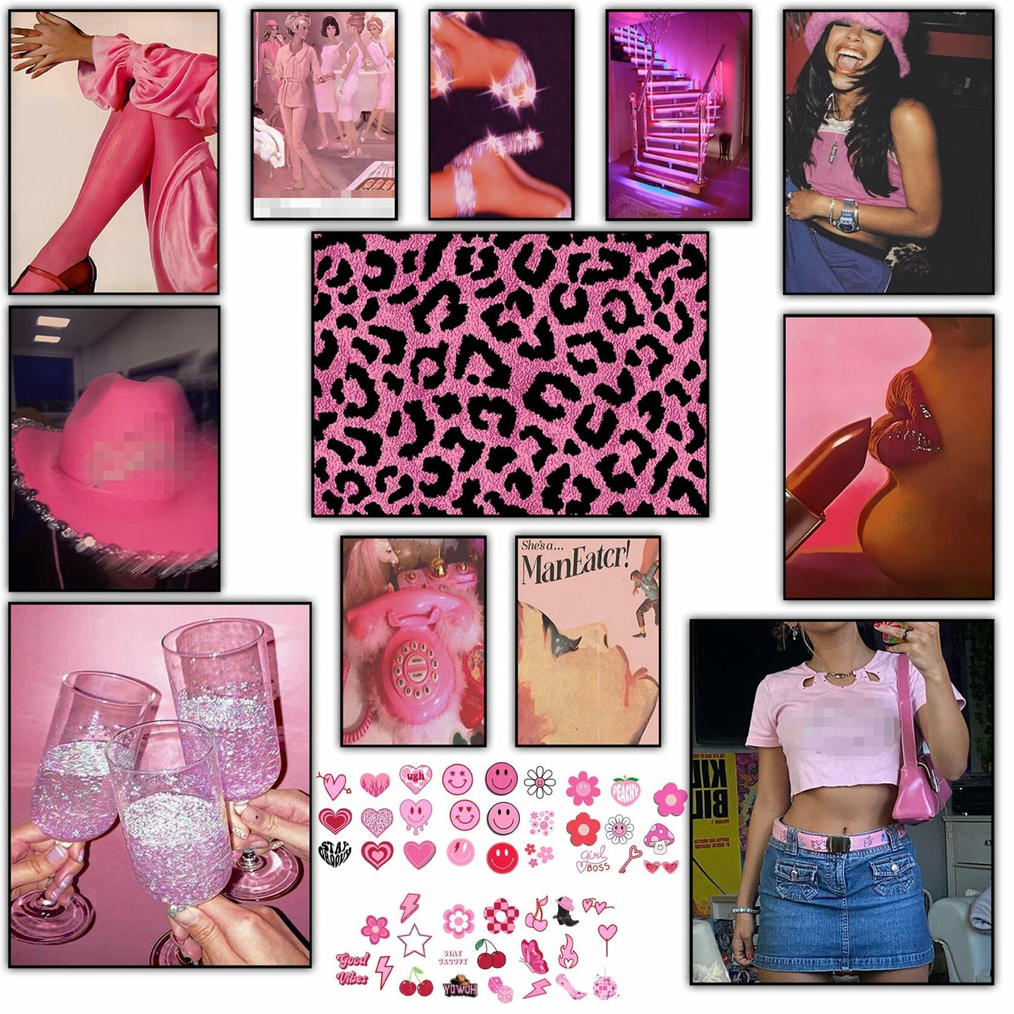 365DoRoTeYa Vintage Travel Posters Retro Cityscape Wall Art Prints 40 PCS