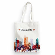 EIXU Chicago Souvenirs Girls Trip Tote Bag Reusable Beach Bag Multi