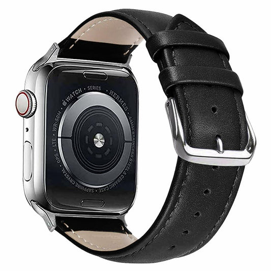 Narako Leather Apple Watch Band Compatible 41-49mm Series 9/SE Bicolor