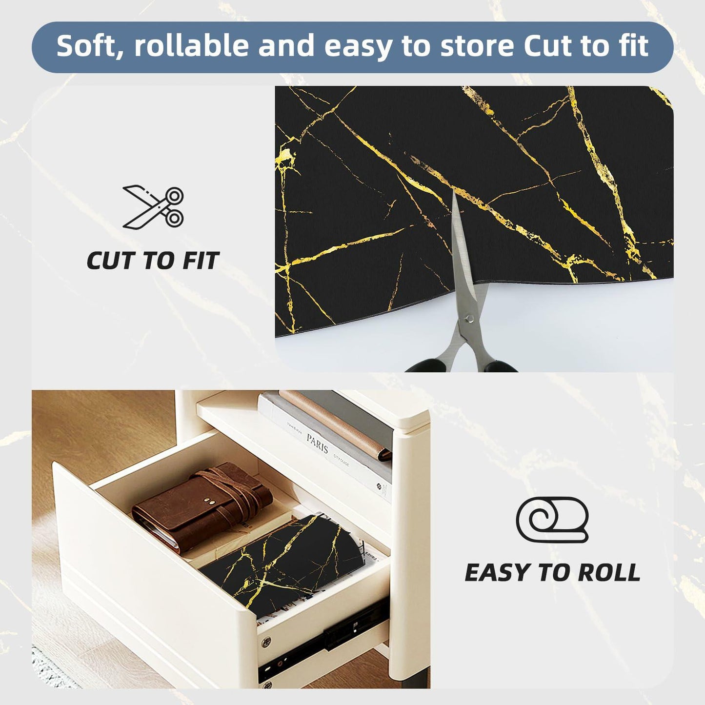 MEWOOCUE Leather Diatomite Dish Drying Mat Large 12x20 Kitchen Coffee Mat