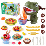 [Like New] Dinosaur Play Dough Set for Kids 3-8, Bulk Pack w/ Noodle Maker & Tools