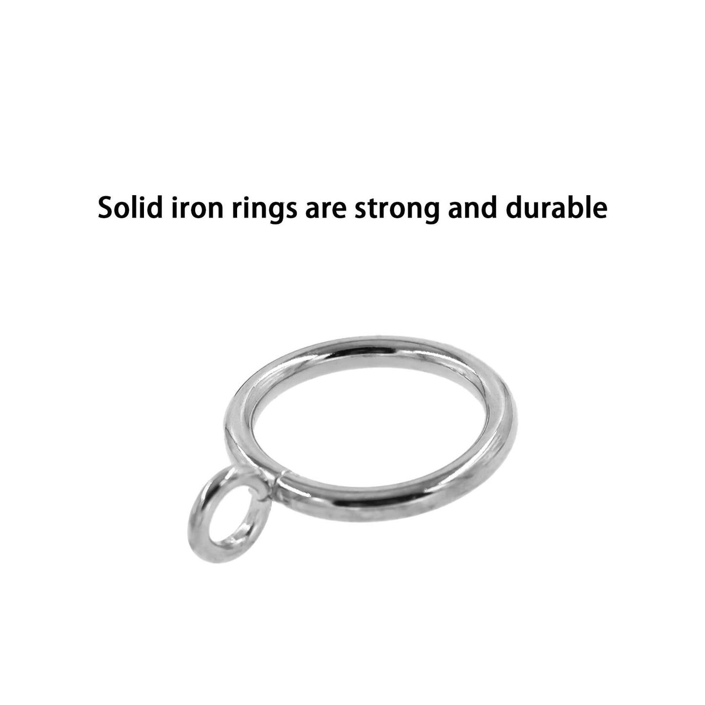 40 Pack Shower Curtain Rings Rust Proof Metal Decorative Hooks for Bathroom