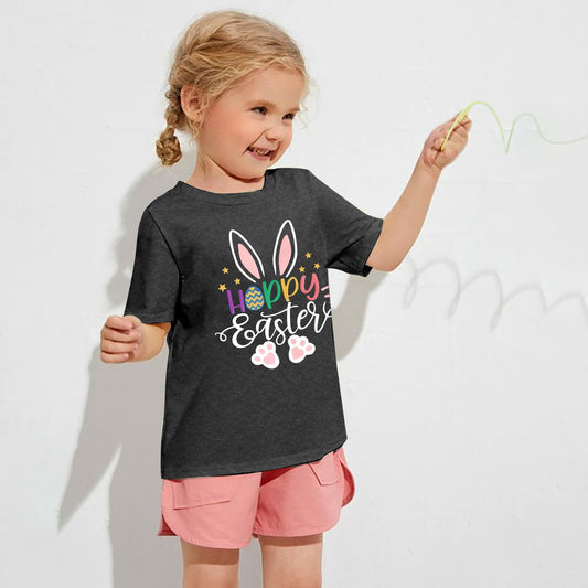 Toddler Baby Easter Shirt Trade Brother Sister for Eggs Bunny Tee Dark Gray