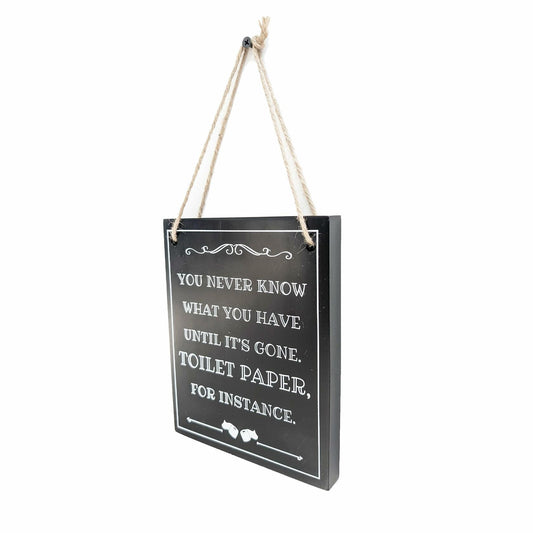 ARTAWEIN Bathroom Rules Wall Art Sign Rustic Humorous Decor