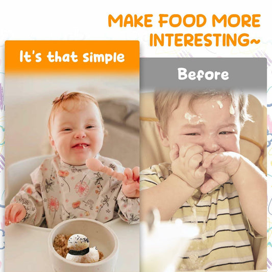 Onigiri Mold 3 Pcs Non-Stick Duck 3D Animal Rice Ball Maker with 100 Gloves