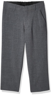 Calvin Klein Boys Flat-Front Bi-Stretch Pant Straight Leg Grey Heather Size 14