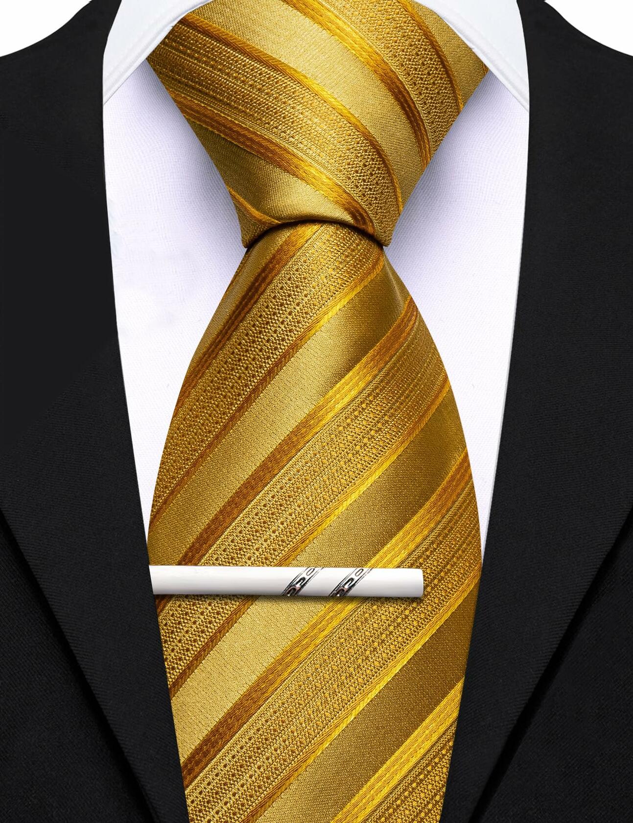 Barry.Wang Mens 6 PCS Silk Neckties Striped Paisley Check Floral 3.34"