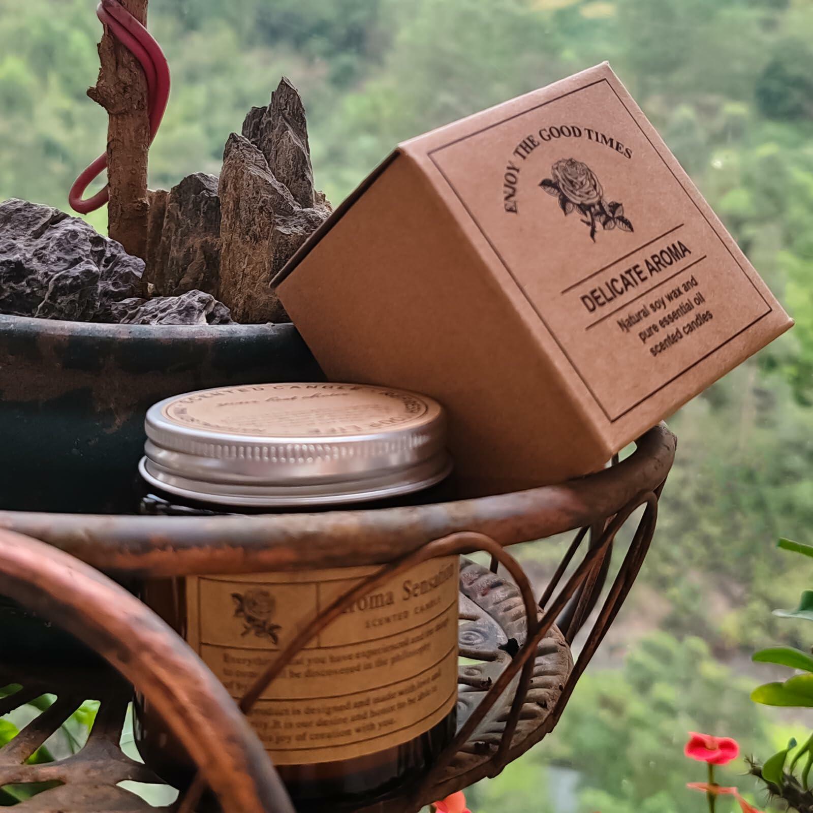 Aaicandle Bluebell Scented Candle 3.5oz Jar Birthday Gift