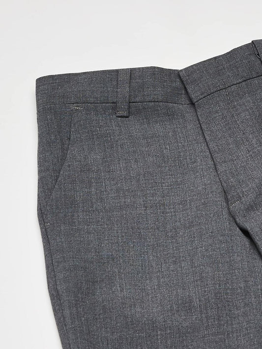Calvin Klein Boys Flat-Front Bi-Stretch Pant Straight Leg Grey Heather Size 14