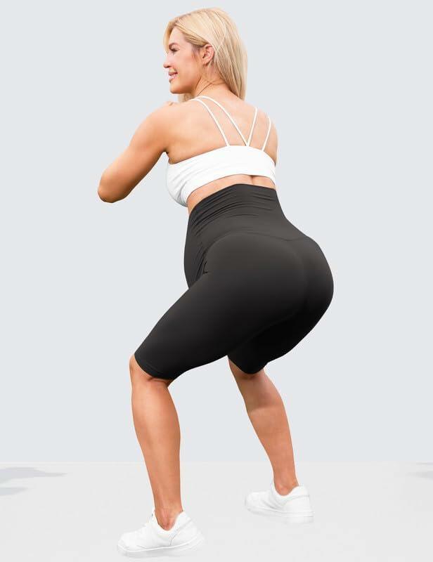 QoBexim Womens Maternity Yoga Shorts Over Belly Comfy Black Freesize