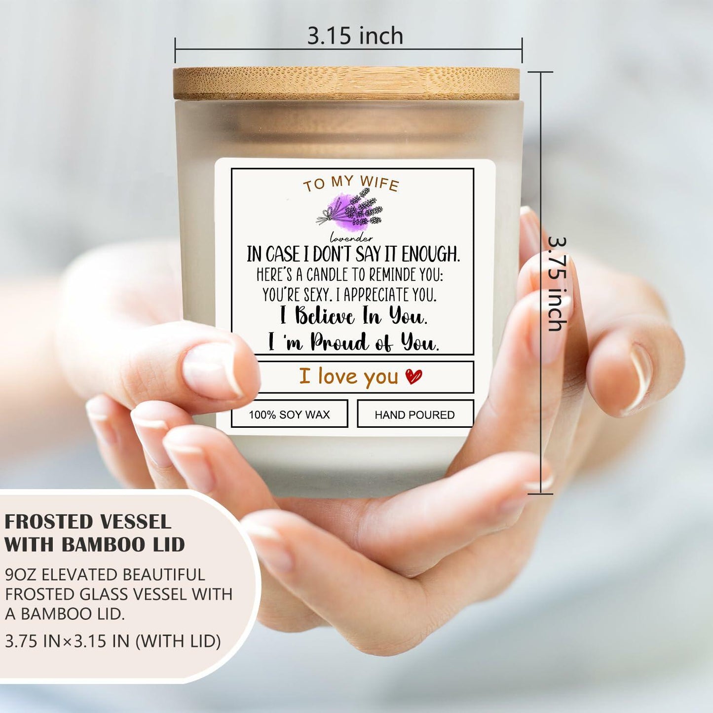[Like_new] Romantic Candle Gift for Wife Valentines Birthday Anniversary Gift