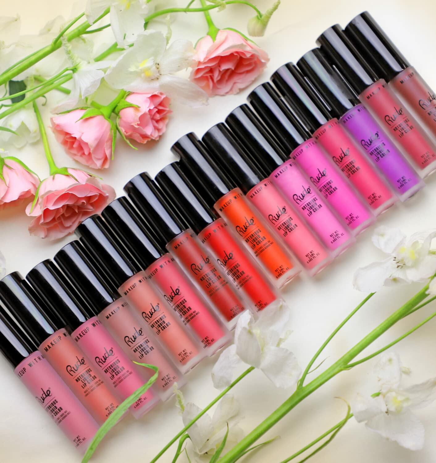 Rude Cosmetics Notorious Rich Long Liquid Lip Color Poison Fruit 0.1 oz