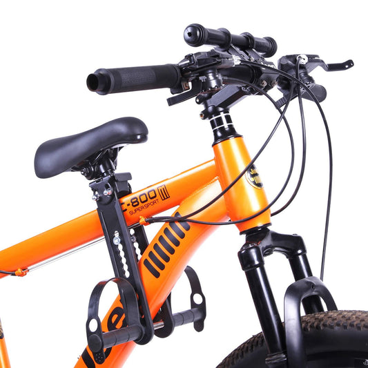 SHIAOBYC Kids Front Bike Seat with Handlebar & Foot Pedals Ages 2-5