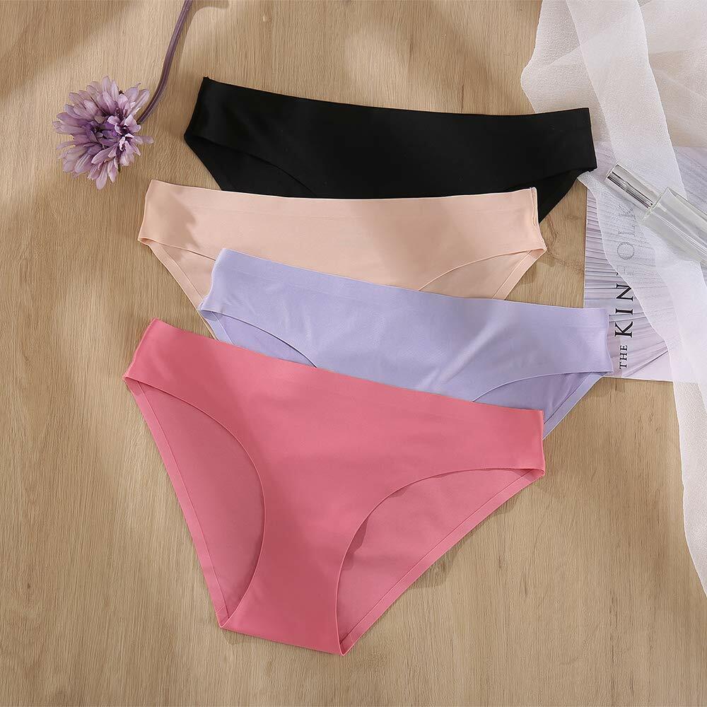 FINETOO 6 Pack Women’s Seamless Hipster Underwear Soft Stretch Bikini XL