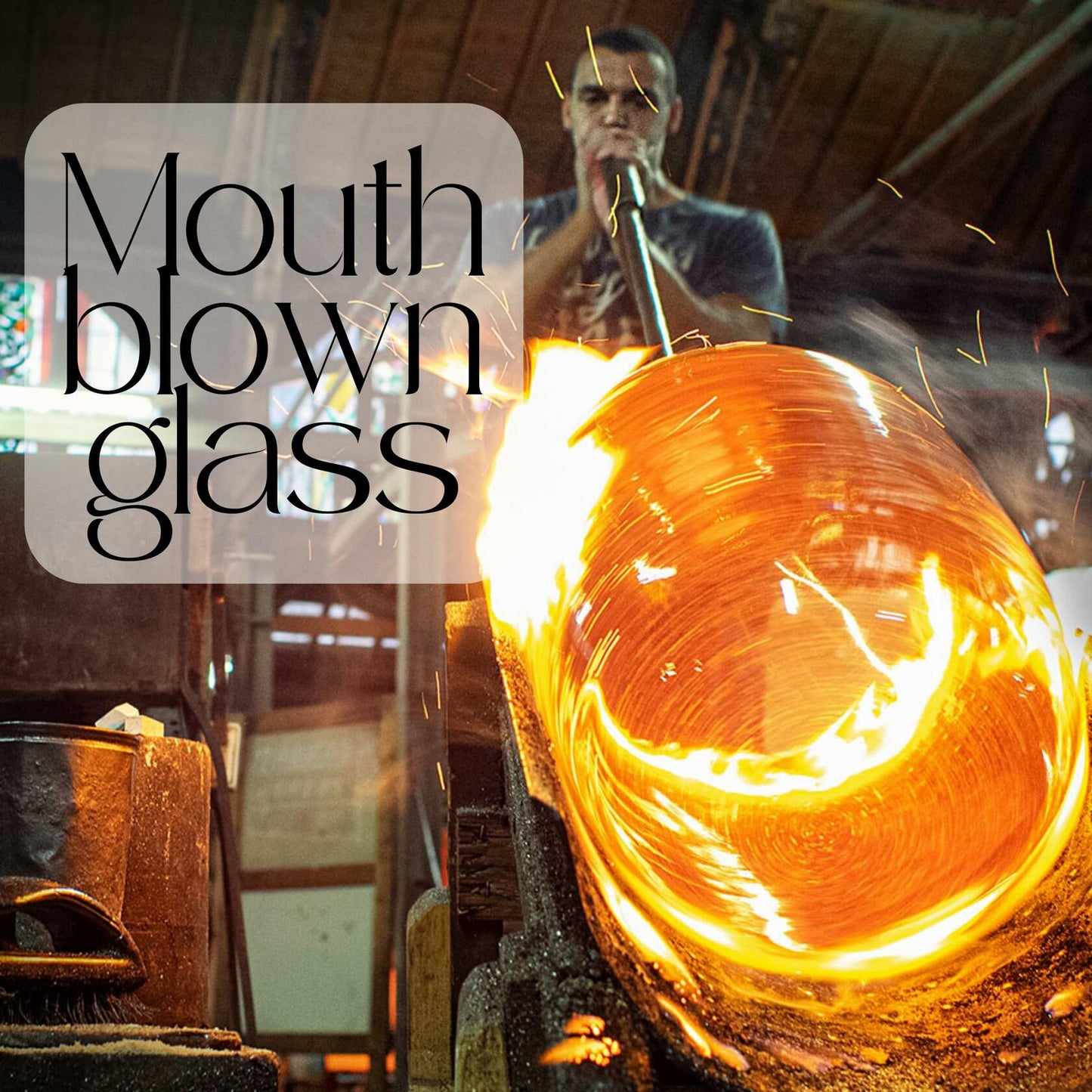 [Like New] Tortoise Glass Soap & Lotion Dispenser Vintage Handmade Bathroom Kitchen