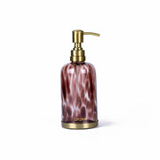 [Like New] Tortoise Glass Soap & Lotion Dispenser Vintage Handmade Bathroom Kitchen