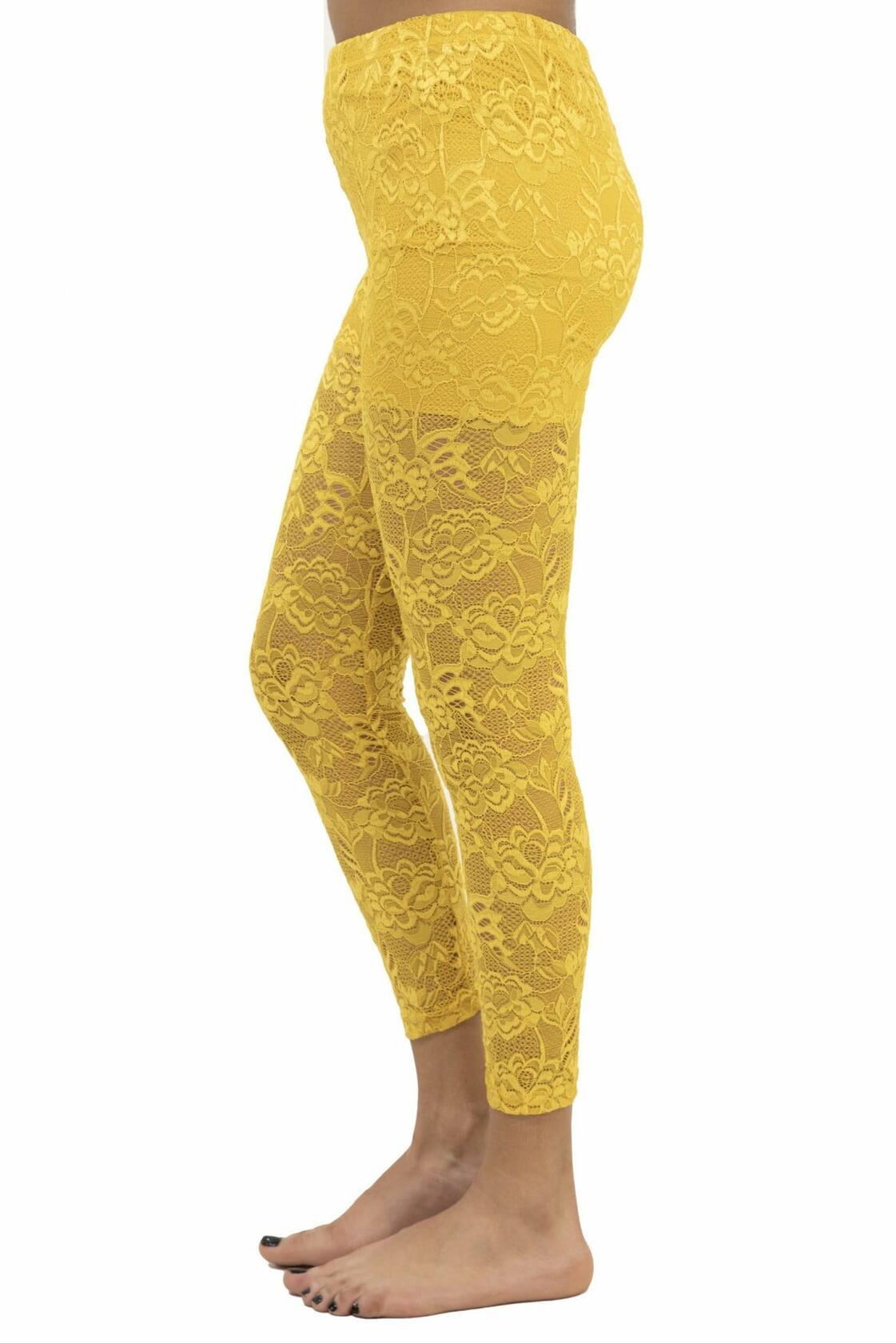 Leggings Park Vacation Outfits Women Lace Shorts Beach Pants Goth Yellow S/M