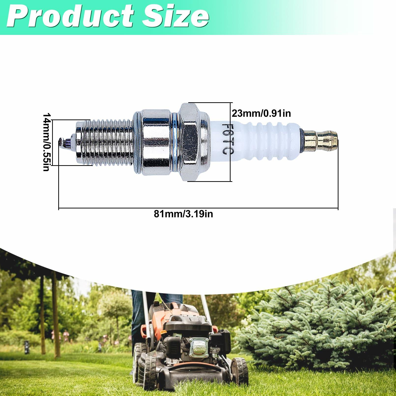 Adefol F6TC Spark Plug for NGK BP6ES Champion N9YC GX Series 4 Pack