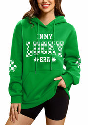 For G and PL Women's St Patricks Oversized Clover Hoodie Green Size 2XL