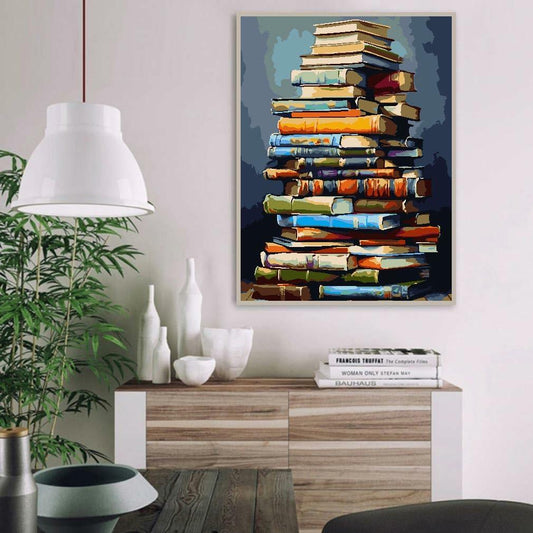 Eiazuiks Paint by Number Kit for Adults 12x16 Canvas with Frame & 2 Brushes