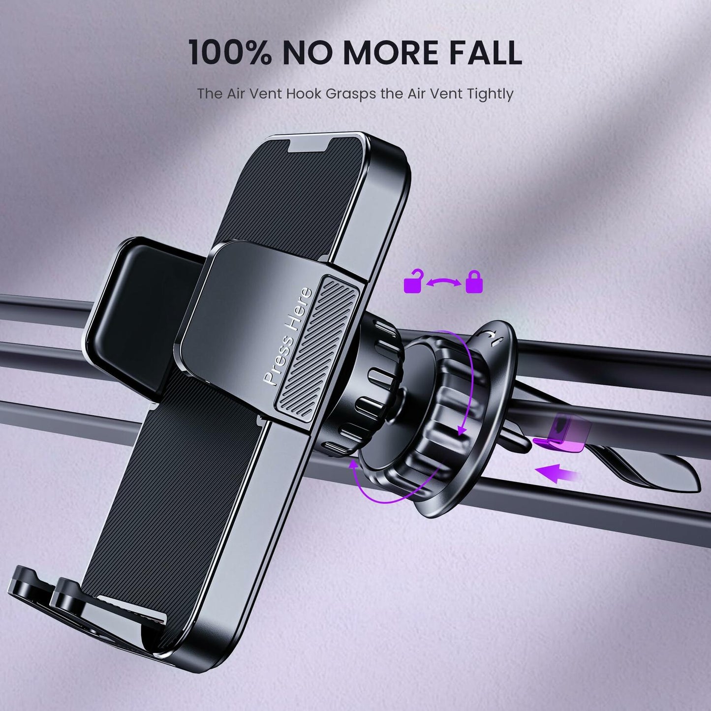 Car Phone Holder Air Vent Mount Universal Fit iPhone Android Smartphones