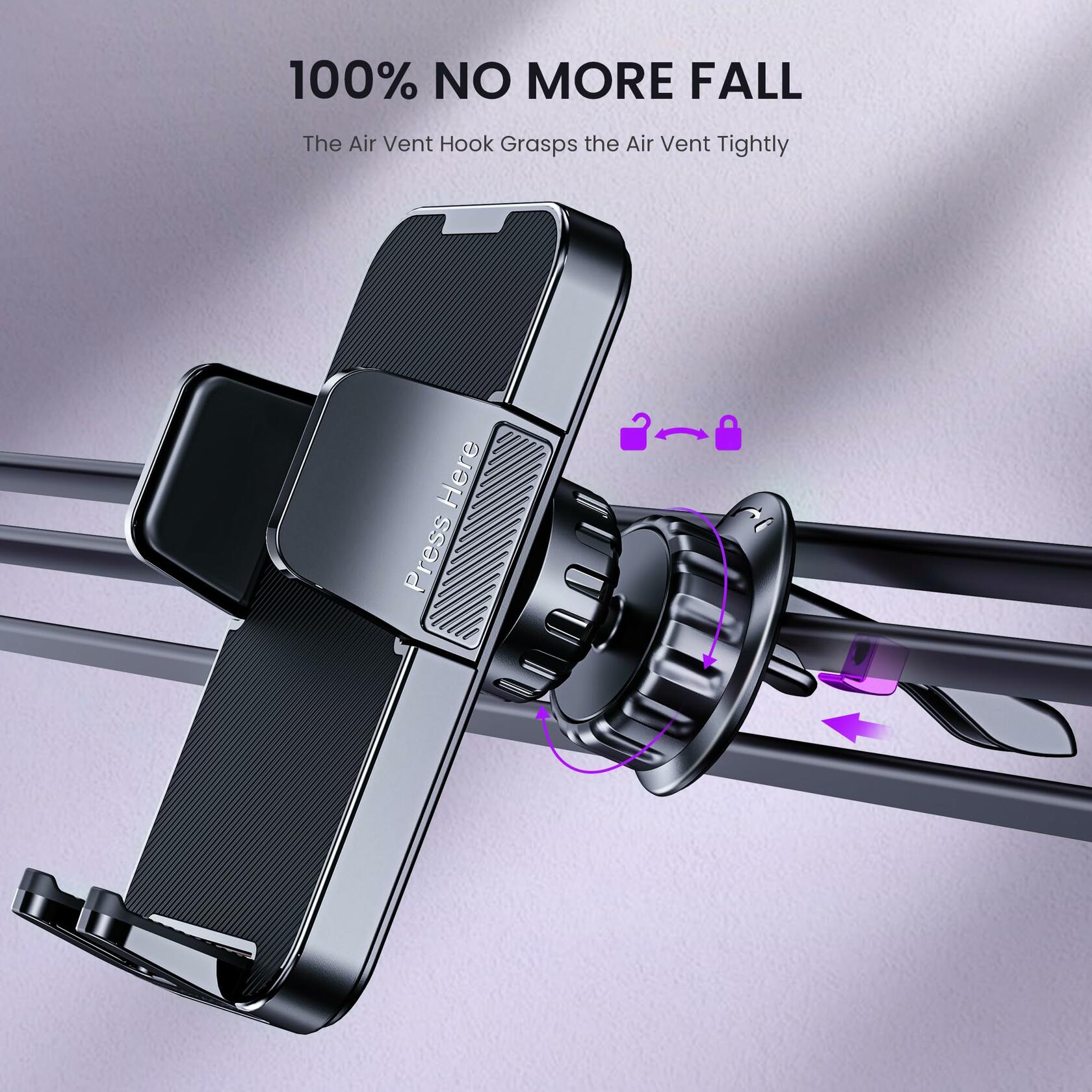 Car Phone Holder Air Vent Mount Universal Fit iPhone Android Smartphones