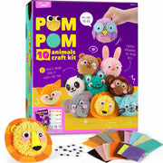 [Like New] Pom Pom Craft Kit DIY Plush Animal Art Project for Kids Ages 6-9