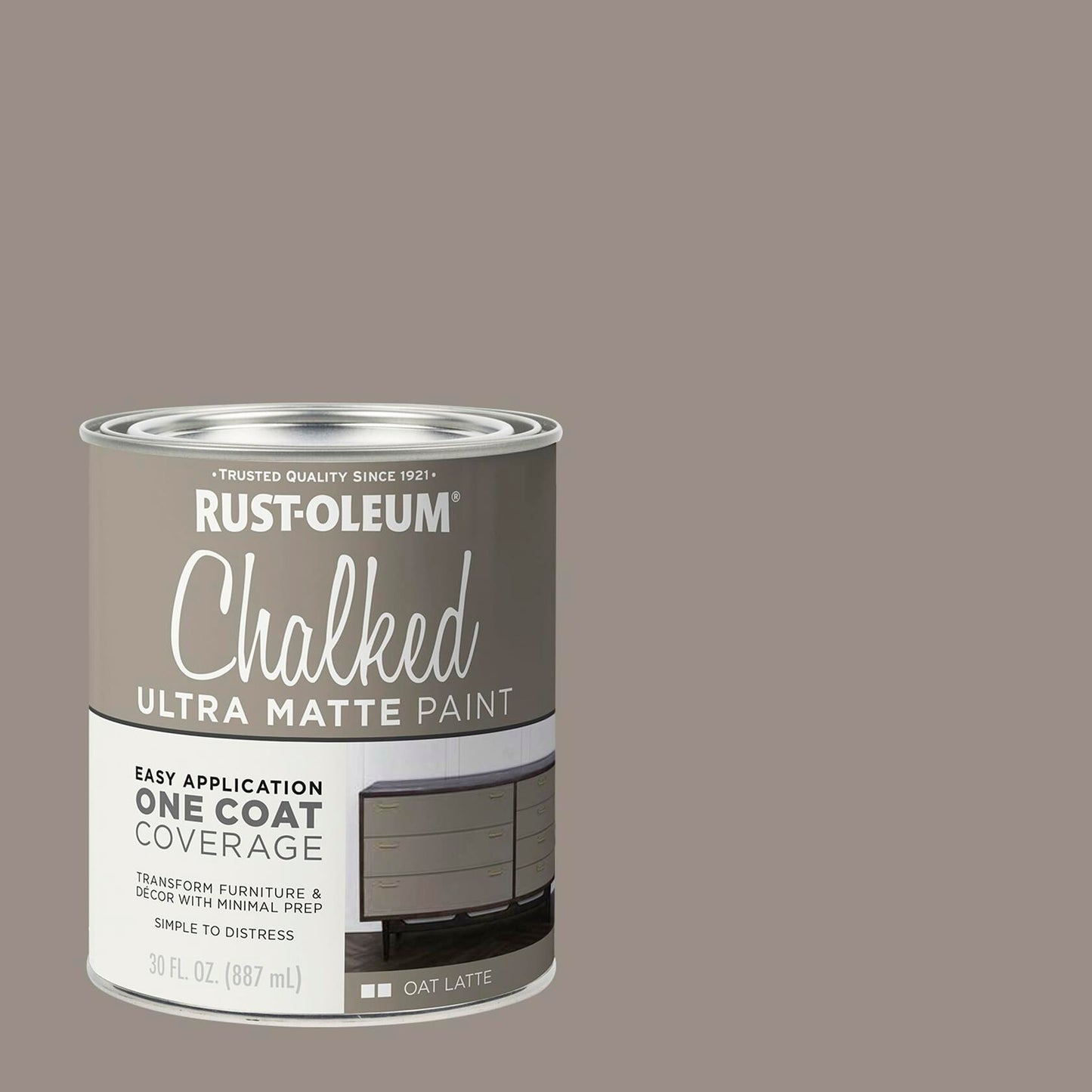 Rust-Oleum Chalked All-in-One Ultra Matte Paint 30 OZ Oat Latte One Coat