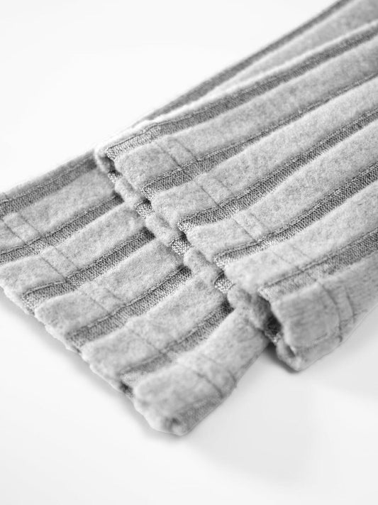 HBQ Women's 2 Piece Lounge Set Mock Neck Ribbed Knit Sweatsuit Grey Size XXL