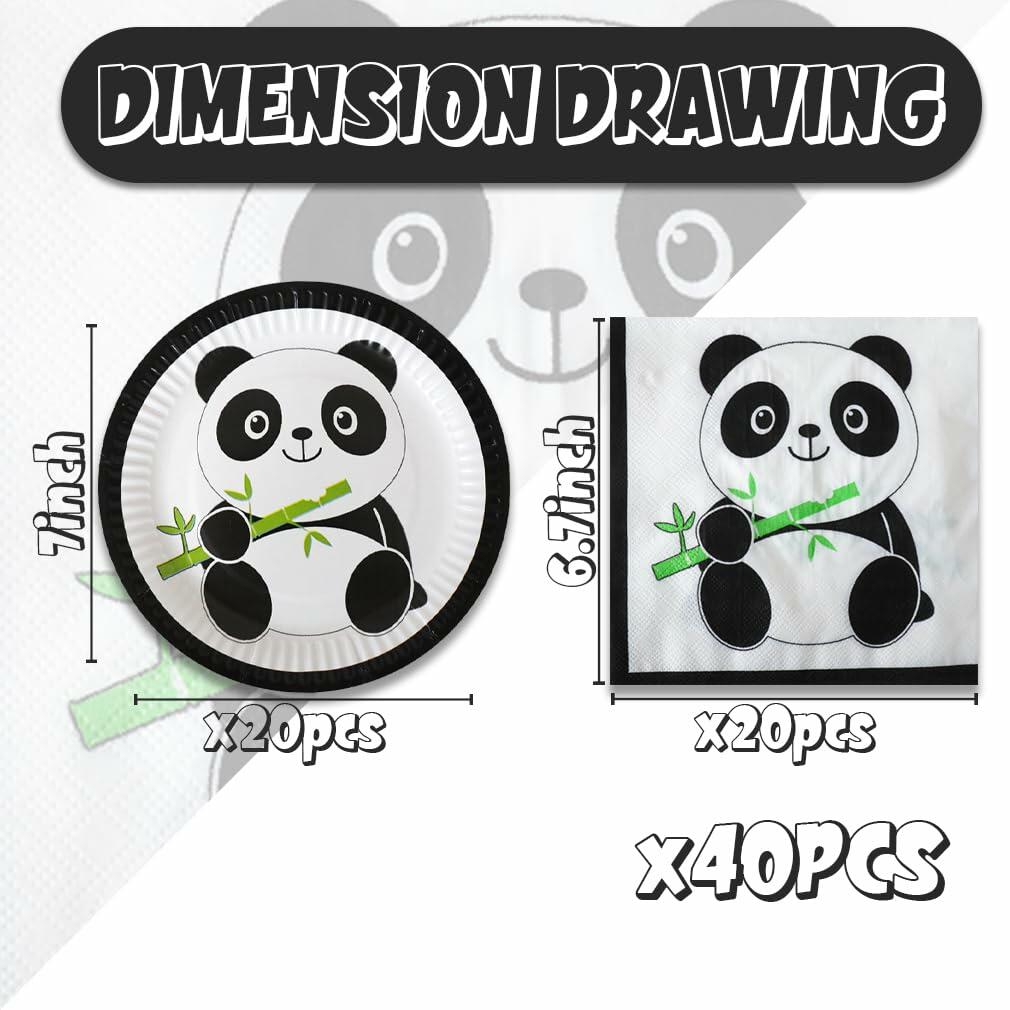 Panda Baby Party Supplies Cake Plates Napkins Decorations E Plates