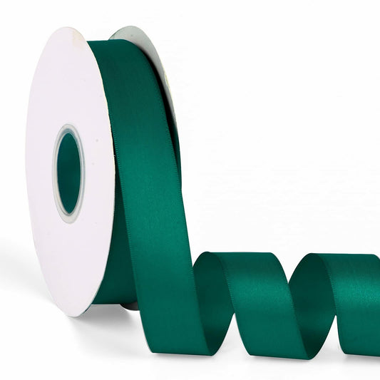 Double Faced Satin Ribbon 1" x 50yd Forest Green High Density Polyester