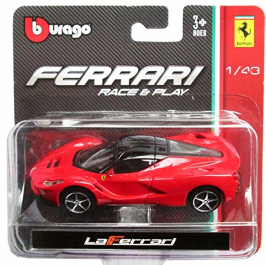 Bburago 1:43 LaFerrari Race & Play Diecast Model Car Police Theme Metal/Plastic