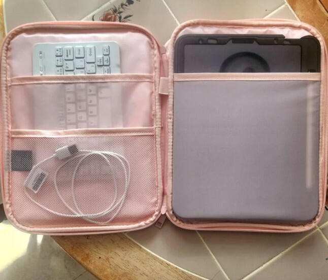[Like New] Brightroom Zip Tablet Pouch Laptop Bag Blush Pink 12in x 9.25in