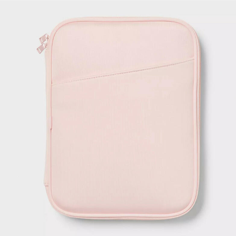 [Like New] Brightroom Zip Tablet Pouch Laptop Bag Blush Pink 12in x 9.25in