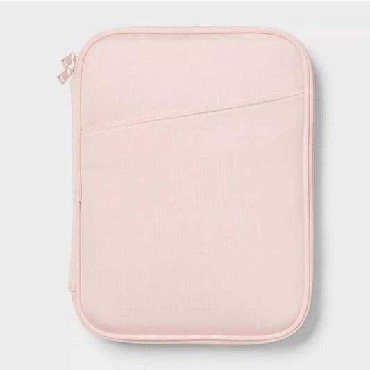[Like New] Brightroom Zip Tablet Pouch Laptop Bag Blush Pink 12in x 9.25in