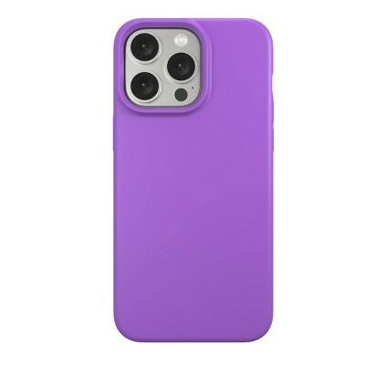 GEMS iPhone 15 Pro Max Case Purple Solid TPU Phone Cover Compatible Apple