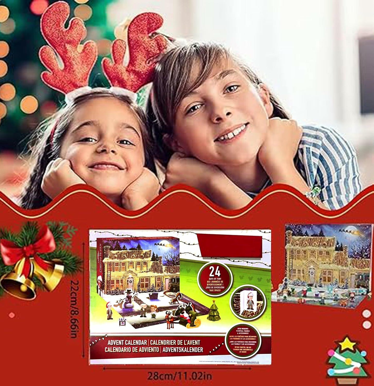 [Like_new] 2025 Christmas Advent Calendar 24 Days Countdown Holiday Seasonal Gift