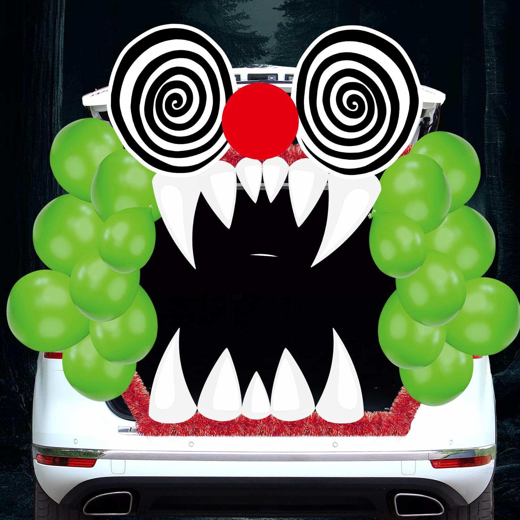Halloween Trunk Or Treat Car Decorations Kit Clown Stickers Door Archway