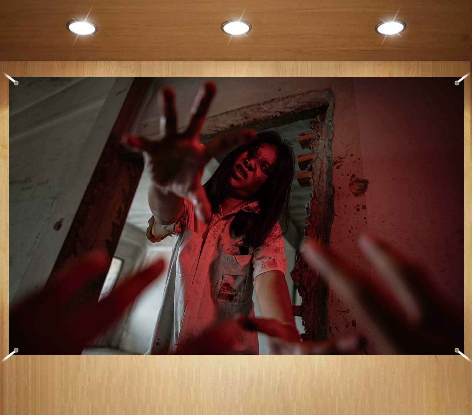 Halloween Photo Backdrop Banner Party Decoration 43x71 Inch Baby Shower Birthday