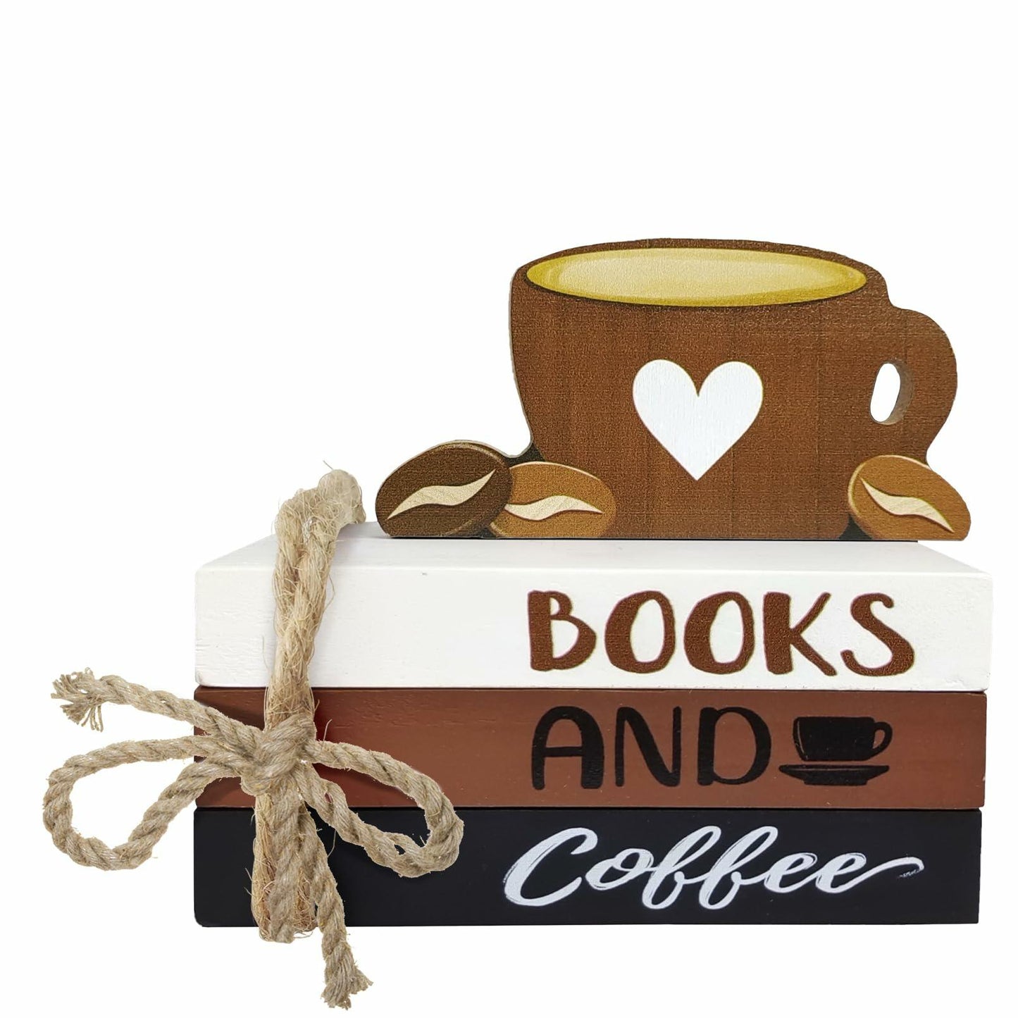 Uruney Merry Christmas Mini Wood Book Stacks Xmas Tiered Tray Decor Plaid Bow