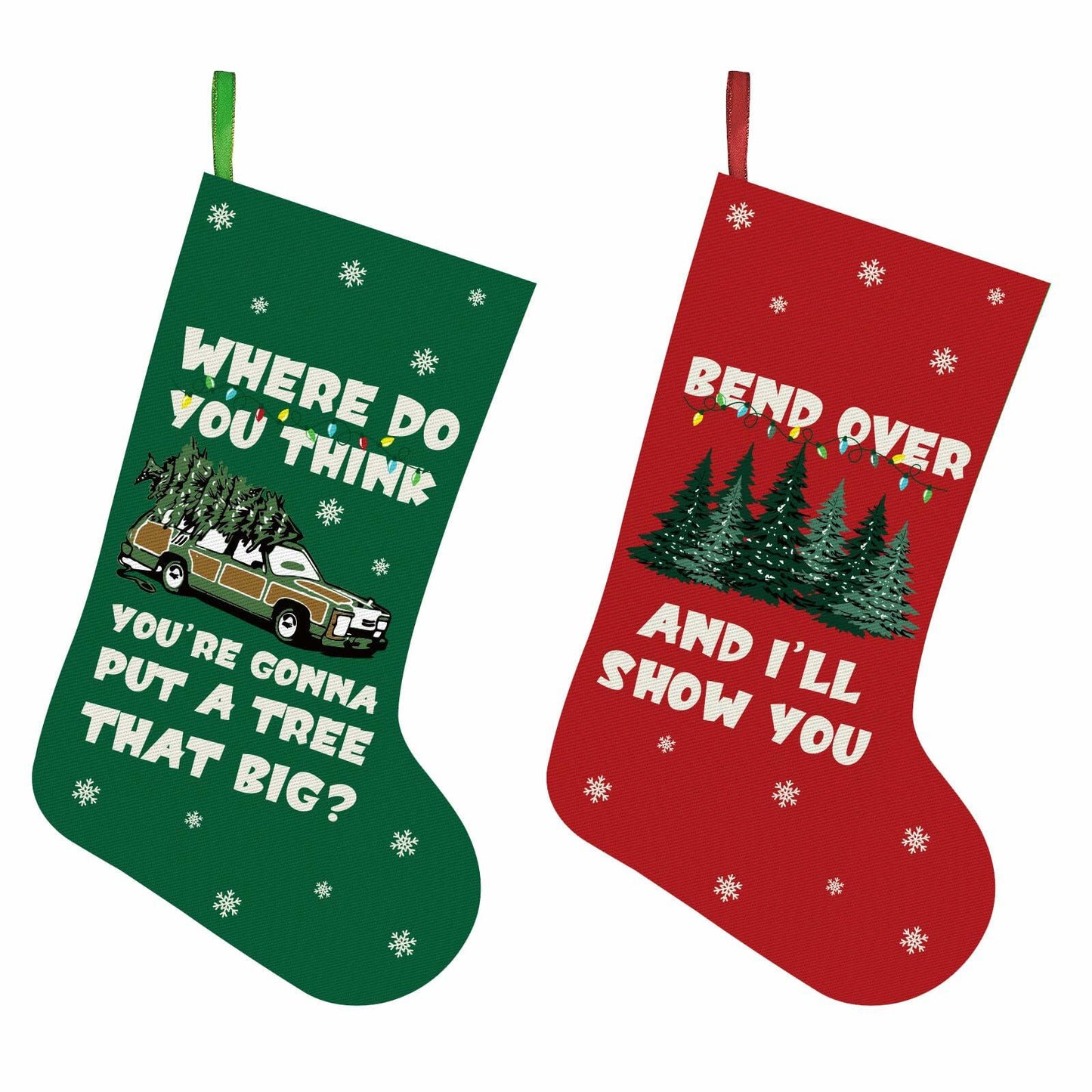 Christmas Vacation Stockings 2 Pack 16 Inch Griswold Family White