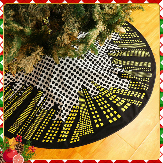 Boao Magic World Christmas Tree Skirt Vintage Envelope Design Rustic Xmas