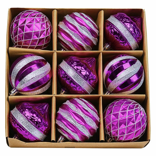 Dohance Christmas Ornaments Set 9ct Tree Decoration Balls Holiday Decor