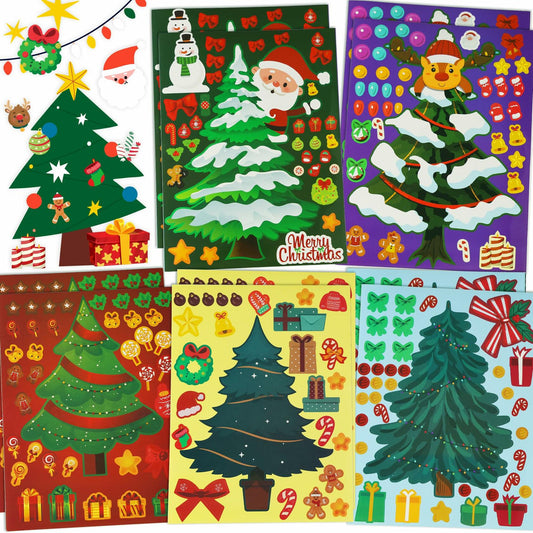 40 Sheets Christmas Tree Stickers DIY Crafts Party Present Supply