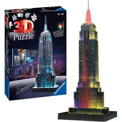 Ravensburger Empire State Building Night Edition 3D Jigsaw Puzzle 216pc