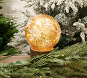 Diahom Christmas Table Decorations 6in Champagne Gold Snowflake Ball