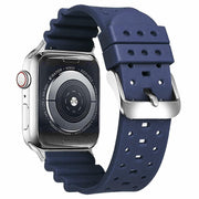 Narako Silicone Sport Watch Bands for Apple Watch 38-49mm Series 3-9 Navy