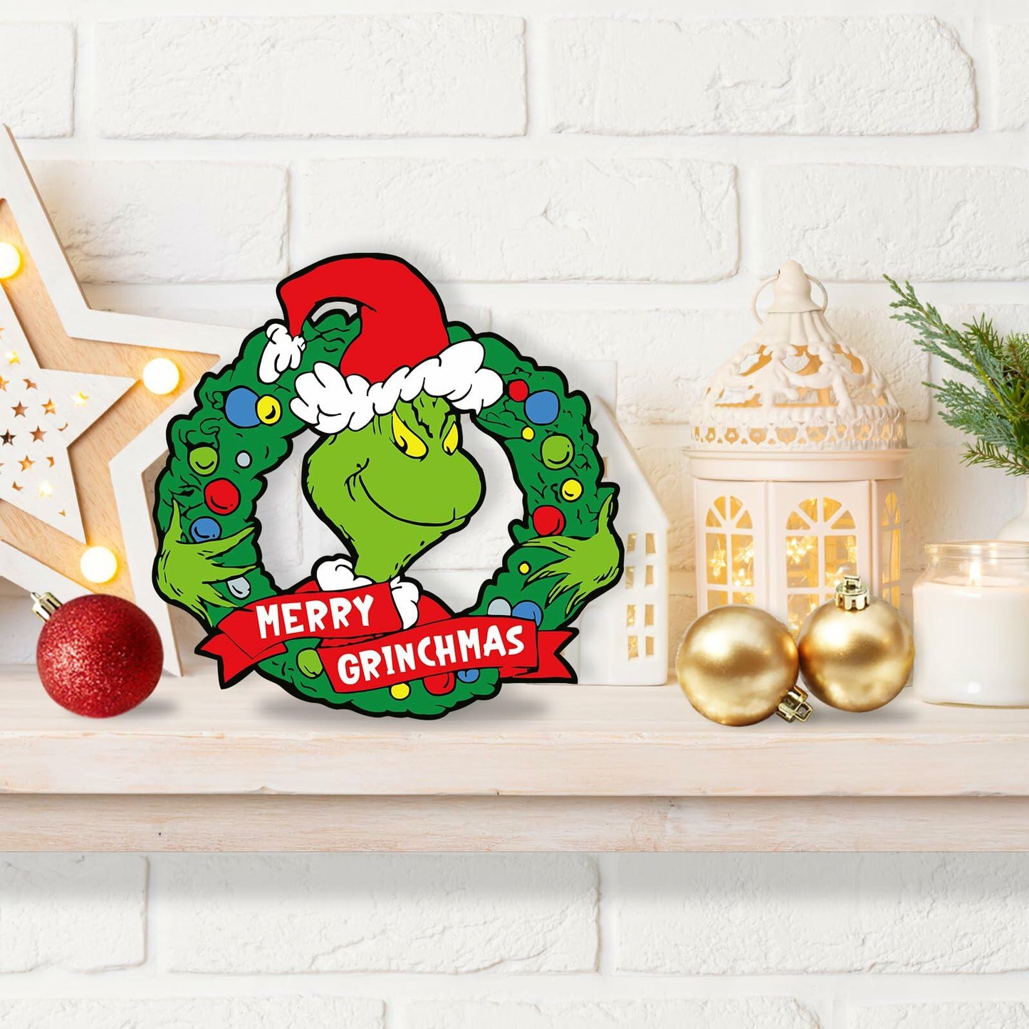 Whoville Merry Christmas Wood Sign Funny Tiered Tray Farmhouse Decor